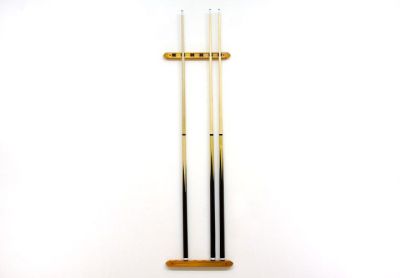 Kulečníkový nástěnný držák na tága, přírodní buk, 39 cm