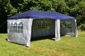Zahradní stan 3×6 m – modrobílý, skládací, s klik systémem