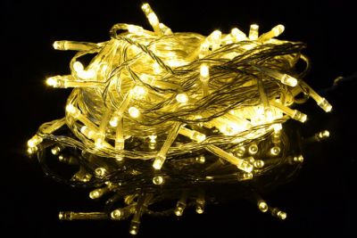 Vánoční LED řetěz 10 m, 100 diod, teple bílý