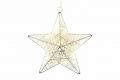 Vánoční dekorace, hvězda 25 cm, 10 LED, teple bílá