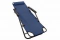 Garthen Skládací zahradní lehátko, 155 x 46 cm, modré