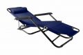 Garthen Skládací zahradní lehátko, 155 x 46 cm, modré