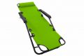 Garthen Skládací zahradní lehátko, 155 x 46 cm, zelené