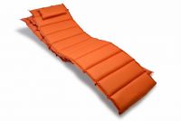 Polstrování na lehátko Garthen, oranžová, 2 ks