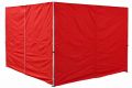 Sada 2 bočních stěn pro PROFI zahradní stan 3 x3 m červená