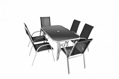 Sada zahradního nábytku, 7 ks antracit