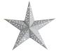 Vánoční dekorace - papírová hvězda 45 cm - 10 LED, bílá