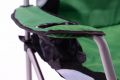 Skládací kempingová rybářská židle Divero Deluxe - zeleno/černá