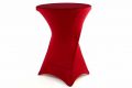 Potah pro vysoký stůl - elastický, vínově červený 80 x 80 x 110 cm