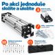 Nůžkový párty stan 3 × 6 m s bočními stěnami, vínový