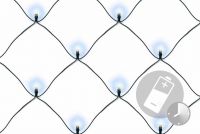 Vánoční LED světelná síť 2 x 2 m, 160 diod, studeně bílá