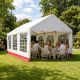 Zahradní párty stan 4 × 6 m s PVC střechou a bočnicemi