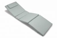 Zahradní polstrování na lehátko, světle šedé