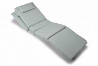 DIVERO Sada polstrování pro lehátko Garth, sv. šedá, 2 ks