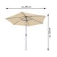 GARTHEN Zahradní slunečník  s kličkou, 2,9 m, béžový