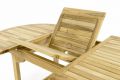 Zahradní set DIVERO z teakového dřeva - stůl + 4 skládací židle