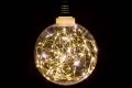 Vánoční dekorace žárovka 20 cm, 80 LED, teple bílá