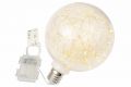 Vánoční dekorace žárovka 20 cm, 80 LED, teple bílá