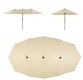 Velký slunečník XXL, 4,65 m, krémový