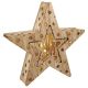 Sada 2 dřevěných vánočních hvězd - 15 LED