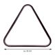 Trojúhelník plastový, černý, 57,2 mm