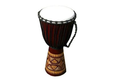 Africký buben Djembe, 70 x 28 cm, ručně řezaný