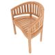 DIVERO židle, ošetřený teak