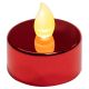Dekorativní sada LED čajových svíček, červené, 4 ks
