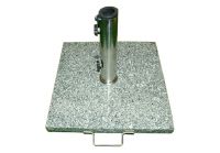 Stojan na deštníky slunečníky žula/nerezová ocel 25 kg