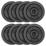 MAXXIVA Sada 8 závaží na činky celkem 20 kg, litina, černá