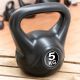 MAXXIVA Kettlebell činka, černá, 5 kg