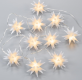 NEXOS Vánoční LED hvězdy, teple bílé, průhledný kabel