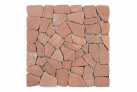 Mramorová mozaika Garth- červená / terakota obklady - 1x síťka