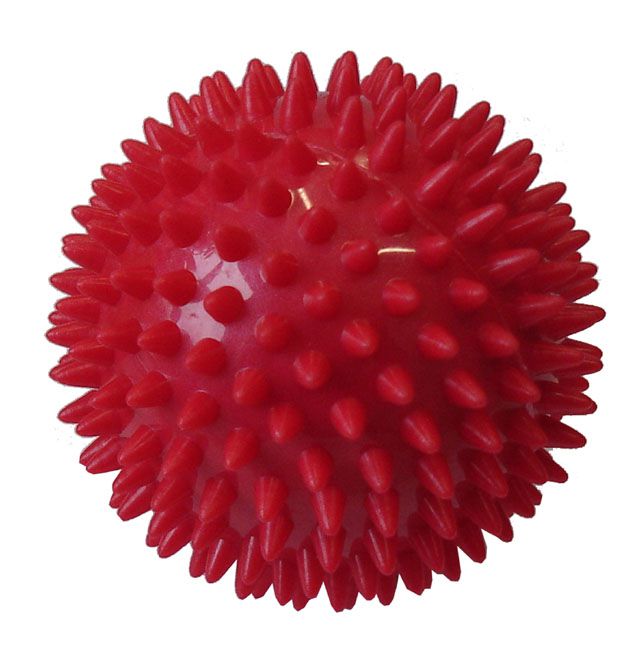 Acra D25 Míček masážní 7,5 cm červený