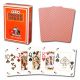 Modiano Poker karty mini, 4 rohy, oranžové