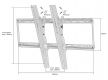Nástěnný držák na ploché TV, sklopný