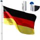 Vlajkový stožár na vlajku 6,5 m + německá vlajka