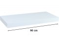 Stilista Nástěnná police Volato, 90 cm, lesklá bílá