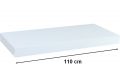 Stilista Nástěnná police Volato, 110 cm, lesklá bílá