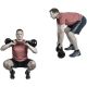 MOVIT Kettlebell činka, 18 kg, černá