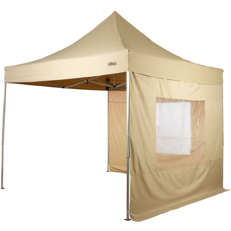 Stilista 58829 Zahradní párty stan nůžkový 3x3 m + 2 bočnice - champagne