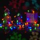 Párty osvětlení 10 m, 100 LED diod, barevné, na baterie