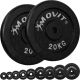MOVIT sada závaží 2 x 20 kg, litina