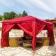 INSTENT Zahradní párty stan 3 x 3 m, vínová +  4 bočnice