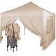 INSTENT Zahradní párty stan 3 x 3 m, champagne + 2 bočnice