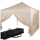 INSTENT Zahradní párty stan 3 x 3 m, champagne + 2 bočnice