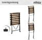 STILISTA Zahradní bistro set 2 židle + stůl, dřevo/kov