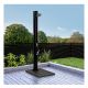 STILISTA Zahradní solární sprcha + podstavec, 35 l, černá