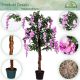 PLANTASIA Umělý strom, 120 cm, Wisteria růžová