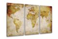 Starožitná mapa světa na plátně 120 x 80 cm
